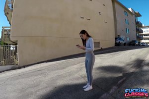 18 year old girl July loses her vaginal and anal virginity at the same time